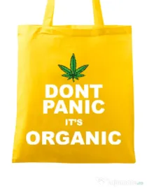 Sacosa din panza Organic Galben