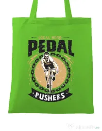 Sacosa din panza Pedal pushers Verde mar