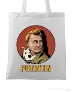 Sacosa din panza Putin Tin Alb