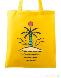 Sacosa din panza Relax island Galben