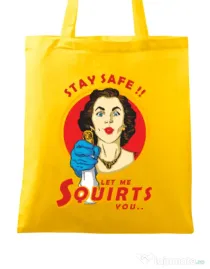 Sacosa din panza Squirts Galben