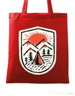 Sacosa din panza Sunset camp Rosu