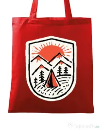 Sacosa din panza Sunset camp Rosu