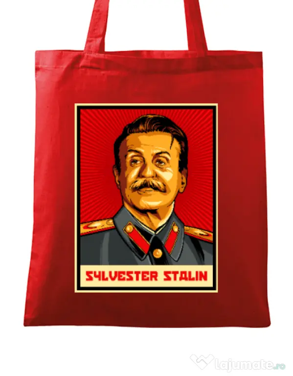 Sacosa din panza Sylvester Stalin Rosu