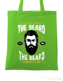 Sacosa din panza The beard choice Verde mar