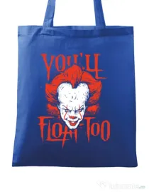 Sacosa din panza You ll float too Albastru regal