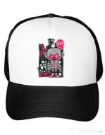Sapca personalizata Bad monkey Alb