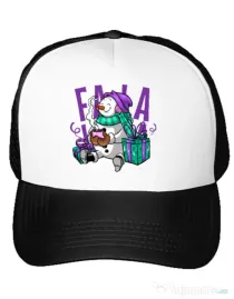 Sapca personalizata Christmas Carol Alb