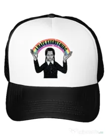 Sapca personalizata I hate everything Alb