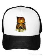 Sapca personalizata Jack o lantern Alb