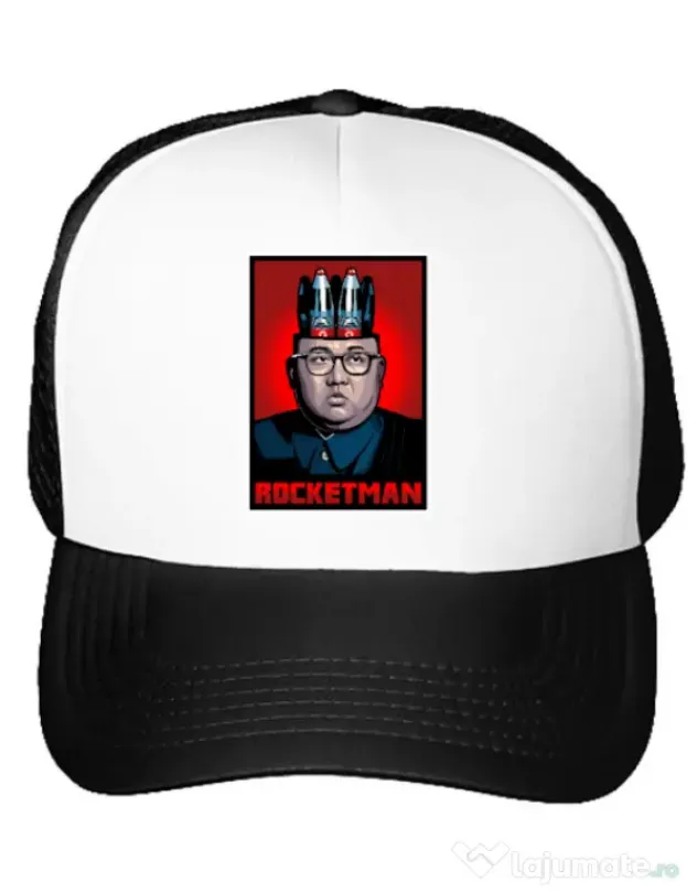 Sapca personalizata Rocketman Alb