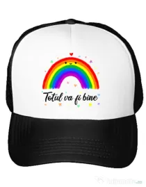 Sapca personalizata Totul va fi bine Alb