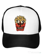 Sapca personalizata Zombie French Fries Alb