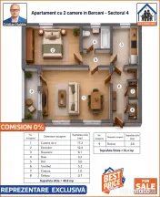 Apartament 2 camere | Berceni - Sector 4 | Comision 0 