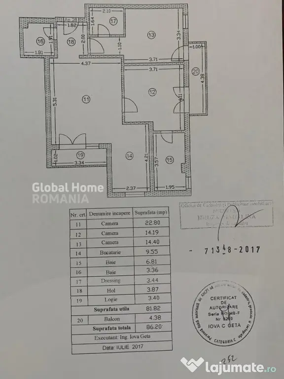 Apartament 3 camere 82MP | Baneasa | Loc de parcare | Terasa