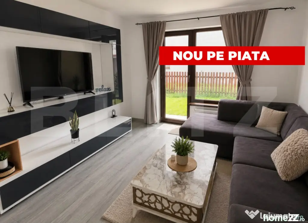 Apartament cu 2 camere și curte proprie de 70 mp, Ghimbav,