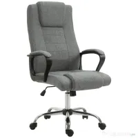 Vinsetto Scaun Birou Ergonomic cu Basculare, Înălțime și Înclinare Reglabilă, Capacitate 120 kg, 62x76x110-119 cm, Gri | Aosom Romania 
