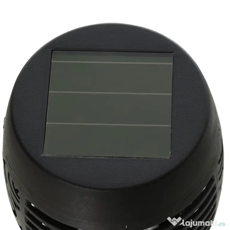 Outsunny Set 4 Lămpi LED de Exterior cu Energie Solară și Țăruși, Ø12x72 cm, Negru | Aosom Romania