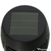 Outsunny Set 4 Lămpi LED de Exterior cu Energie Solară și Țăruși, Ø12x72 cm, Negru | Aosom Romania 