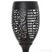 Outsunny Set 4 Lămpi LED de Exterior cu Energie Solară și Țăruși, Ø12x72 cm, Negru | Aosom Romania 