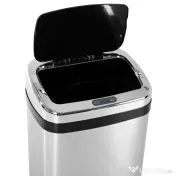 HOMCOM Coș de Gunoi cu Senzor Automat, Oțel Inoxidabil, Capacitate 30L, Design Modern | Aosom Romania