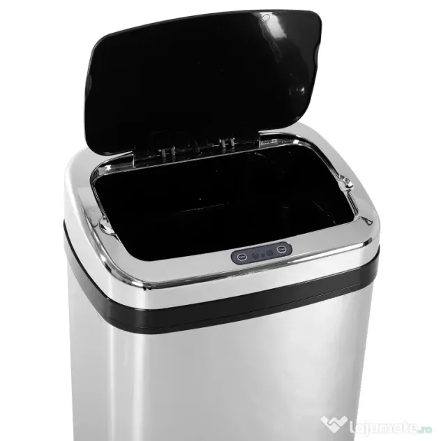 HOMCOM Coș de Gunoi cu Senzor Automat, Oțel Inoxidabil, Capacitate 30L, Design Modern | Aosom Romania