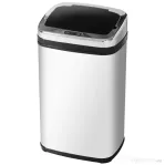 HOMCOM cos de gunoi din otel cu senzor automat, 30L
