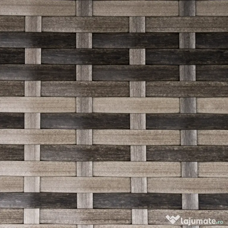 Masa Outsunny din Ratan sintetic pentru Exterior, Gradina, Terasa Impermeabilă Gri 45x45x44cm | Aosom Romania