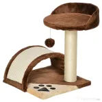 PawHut ansamblu de joaca pentru pisici, 36x36x44cm, maro