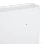 HOMCOM Dulap de Baie Suspendat cu Două Uși Frontale, Oglindă și 2 Rafturi Interioare din MDF, 60x15x75 cm, Alb 