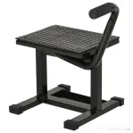 DURHAND Suport Motociclete din Oțel, Suport pentru Motociclete cu Suprafața și Manivelă din Cauciuc, 48x34x43 cm, Negru