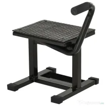 DURHAND Suport Motociclete din Oțel, Suport pentru Motociclete cu Suprafața și Manivelă din Cauciuc, 48x34x43 cm, Negru