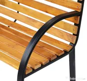 Outsunny Banca de Gradina sau Terasa cu 2 locuri, in Otel 122L x 60L x 83Hcm