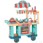 Homcom Bucatarie Jucarie pentru Copii 3-6 Ani – 50 Accesorii & Casuta