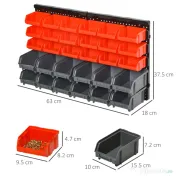 Durhand suport pentru scule, 30 de cutii, 37,5x18x63 cm 