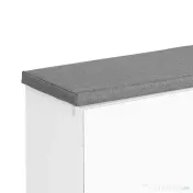 Homcom Bancuta Pantofi – 104×30×48 cm, Alb/Gri cu Rafturi Reglabile