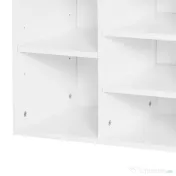 Homcom Bancuta Pantofi – 104×30×48 cm, Alb/Gri cu Rafturi Reglabile