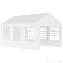 Outsunny Foisor de gradina si Exterior Marchiza pentru Petreceri Nunta si Cadru din Otel 6 x 4 m | Aosom Romania