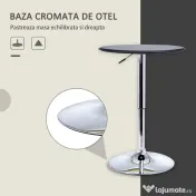 Homcom Masuta Bar Rotunda – Reglabila & Rotativa 360°