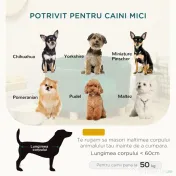PawHut Canapea Verde Luxoasă pentru Câini, cu Spătar și Pernă Detașabilă, 65x64x37 cm | Aosom Romania 