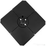 Outsunny Bază de Umbrelă cu Brat Modulară, Se Umple cu Apă/Nisip, pentru Umbrele cu Bază în Formă de Cruce, Negru, 100x100cm | Aosom Romania