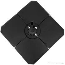 Outsunny Bază de Umbrelă cu Brat Modulară, Se Umple cu Apă/Nisip, pentru Umbrele cu Bază în Formă de Cruce, Negru, 100x100cm | Aosom Romania
