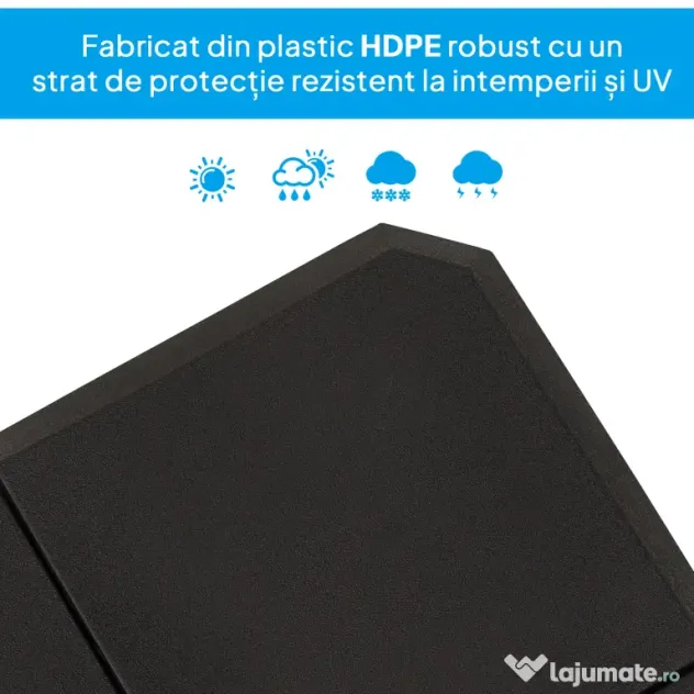 Outsunny Bază de Umbrelă cu Brat Modulară, Se Umple cu Apă/Nisip, pentru Umbrele cu Bază în Formă de Cruce, Negru, 100x100cm | Aosom Romania