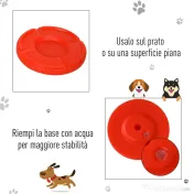 PawHut Set de Antrenament Agilitate pentru Câini cu Obstacole și Inel, Echipament Complet pentru Dresaj, Portocaliu/Alb | Aosom Romania 