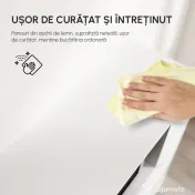 Dulap de bucatarie cu 3 compartimente si sistem de prindere de perete, PAL alb, 90x40x120cm HOMCOM | Aosom Romania 