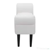 HOMCOM Bancă de Capăt de Pat cu Cotiere Rulate, Bancă Căptușită pentru Dormitor, 102x36x51 cm, Alb | Aosom Romania 