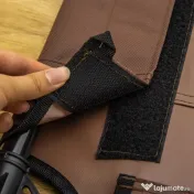 PawHut Sezlong Caini Metal și Panza Oxford, Confort Superior 92x76x18cm, Maro și Negru | Aosom Romania