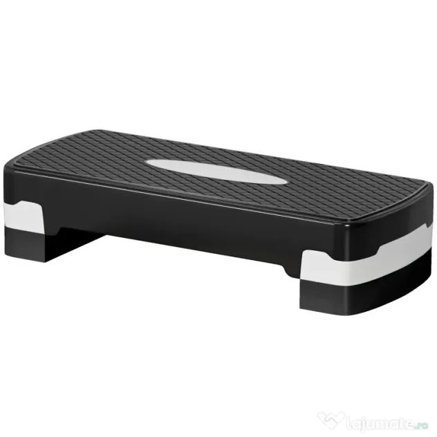 HOMCOM stepper pentru fitness si aerobic, 68x29cm, negru | Aosom Romania
