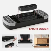 HOMCOM stepper pentru fitness si aerobic, 68x29cm, negru | Aosom Romania 