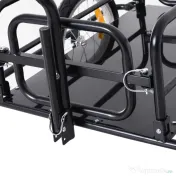 Homcom Remorca Bicicleta 156×72×82 cm – Carut Negru cu Spatiu Generos 